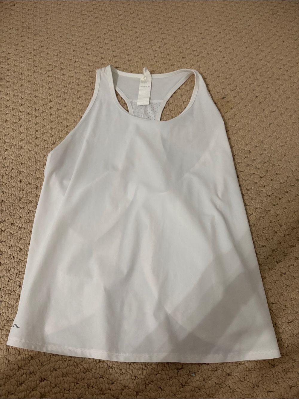 Fabletics White Racerback Workout Tank